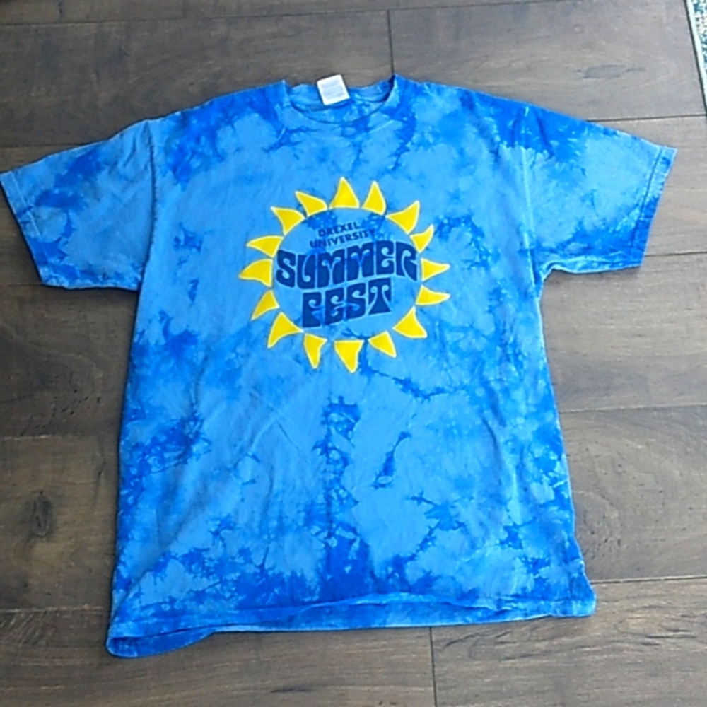 VTG DREXEL UNIVERSITY TIE DYE TEE M